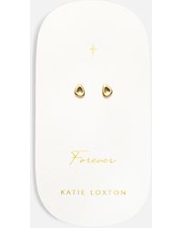 Katie Loxton - Forever Stud Pebble 18-karat Gold-plated Earrings - Lyst