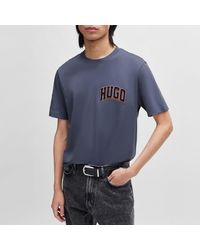 HUGO - Dasko Logo Cotton T-shirt - Lyst