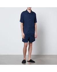 Calvin Klein - Sleep Woven T-shirt And Shorts Set - Lyst