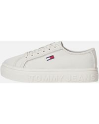 Tommy Hilfiger Cotton-canvas Sneakers - White