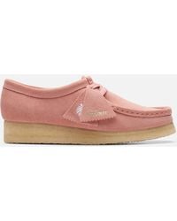 Clarks - Wallabee Logo-tag Suede Shoes - Lyst