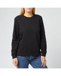 tommy hilfiger crew neck jumper womens