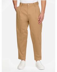 Tommy Hilfiger - Pleated Twill Trousers - Lyst