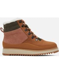 TOMS - Mojave Suede And Leather Hiking Style Boots - Lyst
