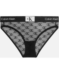 Calvin Klein - Modern Conscious Nylon-blend Mesh Bikini Briefs - Lyst