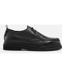 Walk London - Brooklyn Apron Pebbled Leather Shoes - Lyst