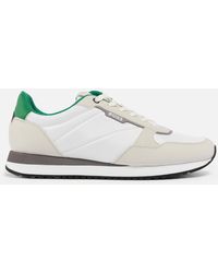 BOSS - Kai Mesh And Faux Leather Runner Trainers - Lyst