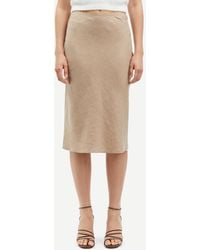 Samsøe & Samsøe - Saagneta Linen Bias-cut Skirt - Lyst