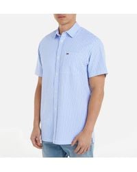 Tommy Hilfiger - Stripe Cotton-seersucker Shirt - Lyst