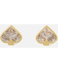 Kate Spade - So Spade Gold-tone Studs - Lyst
