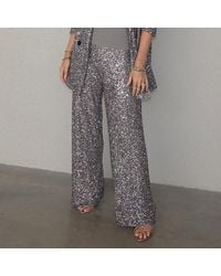 Never Fully Dressed - Freddie Gunmeal Sequin-embellished Trousers - Lyst