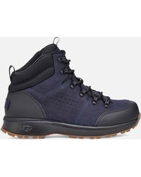 UGG Emmett Waterproof Leather Hiking Boots - Blue