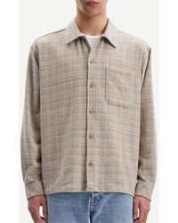 Samsøe & Samsøe - Castor Cotton-Blend Flannel Shirt - Lyst