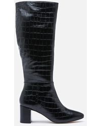 dune suede knee high boots