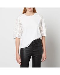3.1 Phillip Lim - Broderie Anglaise T Shirt - Lyst