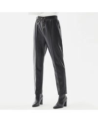 Barbour - Agusta Faux Leather Tapered Trousers - Lyst