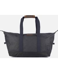 Barbour Essential Wax Holdall in Blue 