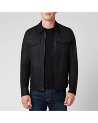 boss mens leather jacket