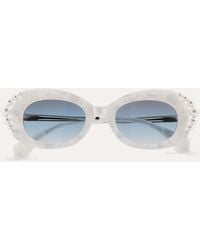 Vivienne Westwood - Acetate Swarovski Pearl Cat-eye Sunglasses - Lyst