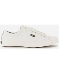 barbour white trainers
