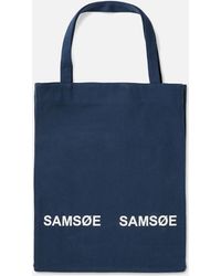 Samsøe & Samsøe - Luca Recycled Cotton-canvas Tote Bag - Lyst