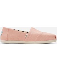TOMS Alpargata Vegan Slip-on Court Shoes - Pink