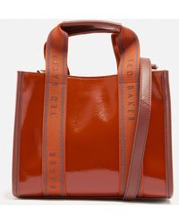Ted Baker - Celiane Faux Patent Leather Tote Bag - Lyst