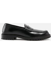 Walk London - Campus Leather Saddle Loafers - Lyst