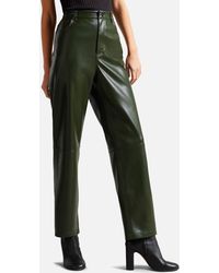 Ted Baker - Plaider Faux Leather Trousers - Lyst