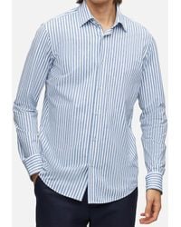 BOSS - P-joe-kent-c1-222 Striped Jersey Shirt - Lyst
