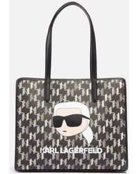 Karl Lagerfeld - Ikonik 2.0 Faux Leather Tote Bag - Lyst