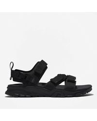 Timberland - Garrison Trail Leather And Textile-blend Sandals - Lyst