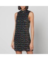Never Fully Dressed - Sassi Sequined Mesh Mini Dress - Lyst