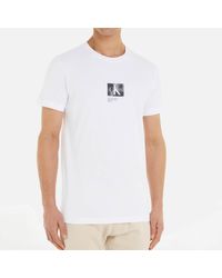 Calvin Klein - Landscape Graphic Cotton T-shirt - Lyst