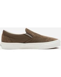 Vans - Classic Suede And Canvas Slip On Trainers - Lyst