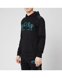 black and blue hugo boss tracksuit