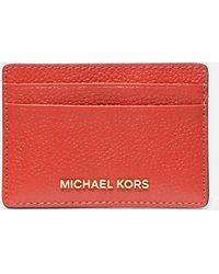 MICHAEL Michael Kors - Jet Set Leather Cardholder - Lyst