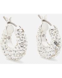 Kate Spade - Pop Of Joy Silver-tone Huggies - Lyst