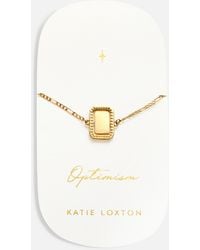 Katie Loxton - Optimism Spinning Amulet 18-karat Gold-plated Bracelet - Lyst