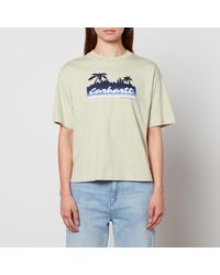 Carhartt - Palm Script Printed Cotton-Jersey T-Shirt - Lyst