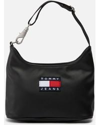 Tommy Hilfiger Heritage Faux Leather Shoulder Bag - Black