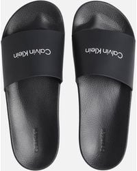 Calvin Klein - Rubber Slide Sandals - Lyst