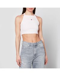 Tommy Hilfiger - Cropped Tank Top - Lyst