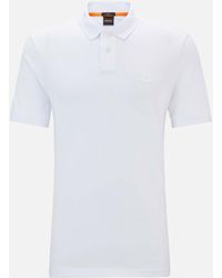 BOSS - Passenger Cotton-blend Piqué Polo Shirt - Lyst
