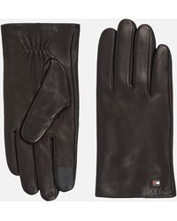 Tommy Hilfiger - Essential Flag Leather Gloves - Lyst