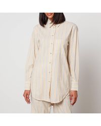 ALIGNE - Faria Striped Organic Cotton-poplin Shirt - Lyst