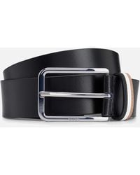 BOSS - Calis Corporate Leather Belt - Lyst