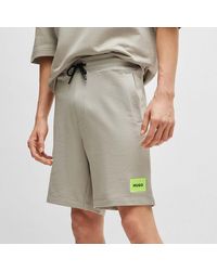 HUGO - Diz222 Cotton Shorts - Lyst