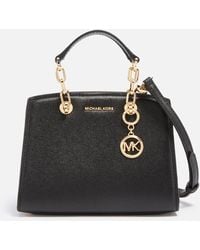 MICHAEL Michael Kors - Cynthia Extra Small Faux Leather Satchel - Lyst