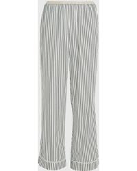 Tommy Hilfiger - Striped Satin Trousers - Lyst